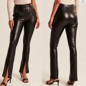 Abercrombie Leather Pants, Womens Size 14, Black